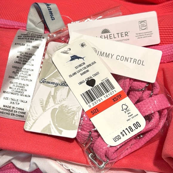 Tommy Bahama Island Cays Colorblock Bandini Top - Picture 10 of 12